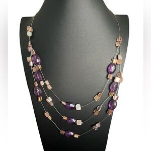 Purple Beaded Necklace